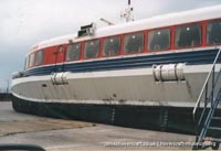 SRN4 Swift (GH-2004) being taken to the Hovercraft Museum